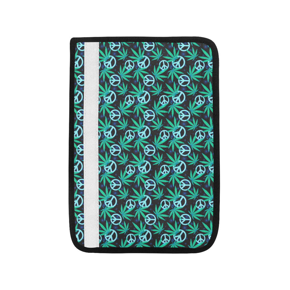 Peace Sign Themed Design Print Car Seat Belt Cover