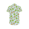 Cantaloupe Pattern Print Design 02 Men's Short Sleeve Button Up Shirt