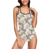 Anemone Pattern Print Design AM05 Women Swimsuit