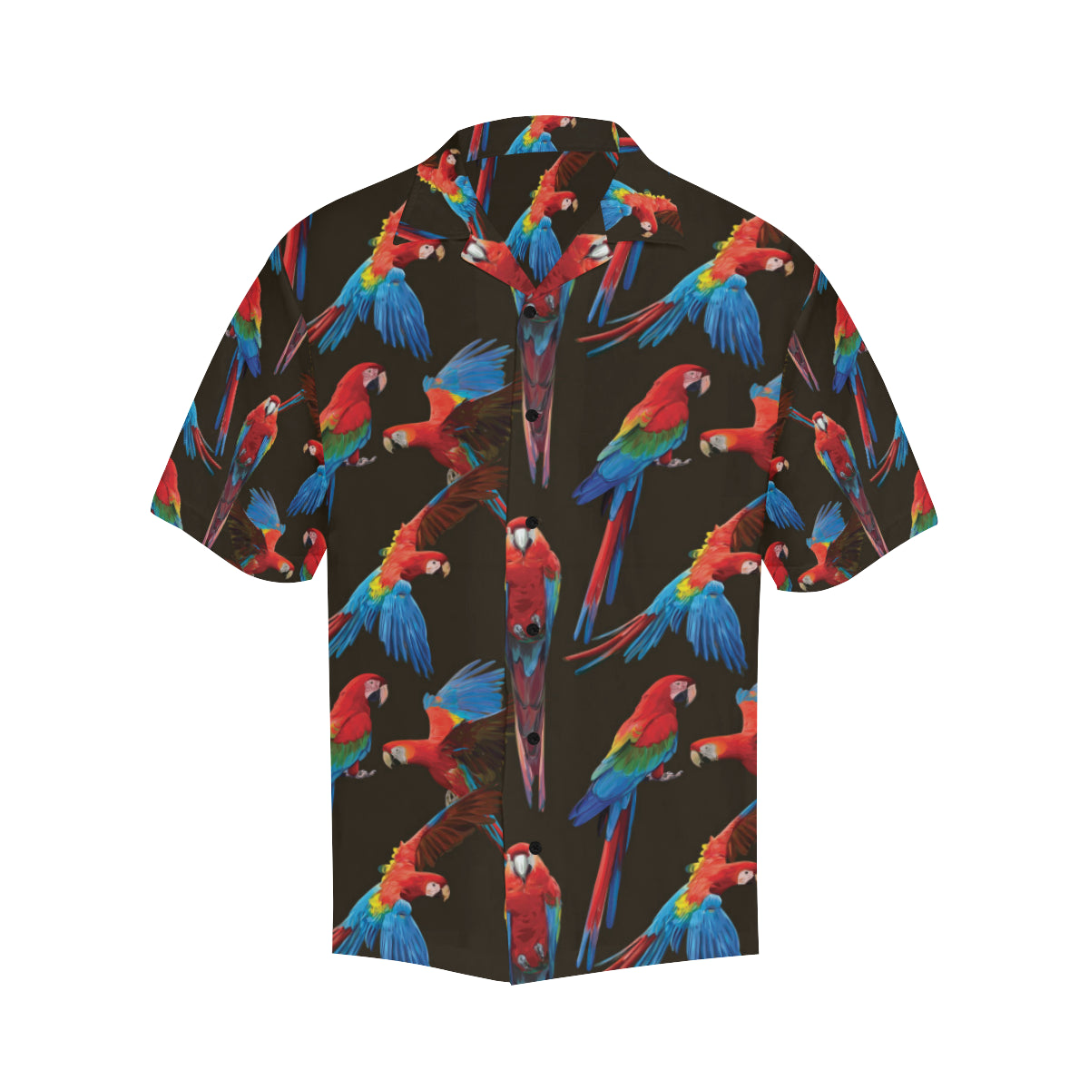Macaw Pattern Print Design 04 Men's Hawaiian Shirt