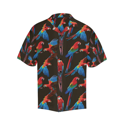 Macaw Pattern Print Design 04 Men's Hawaiian Shirt