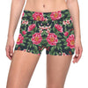 Summer Floral Pattern Print Design SF06 Yoga Shorts