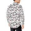 Cow Pattern Print Design 02 Men's Long Sleeve Shirt