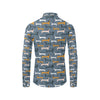 Dachshund Pattern Print Design 012 Men's Long Sleeve Shirt