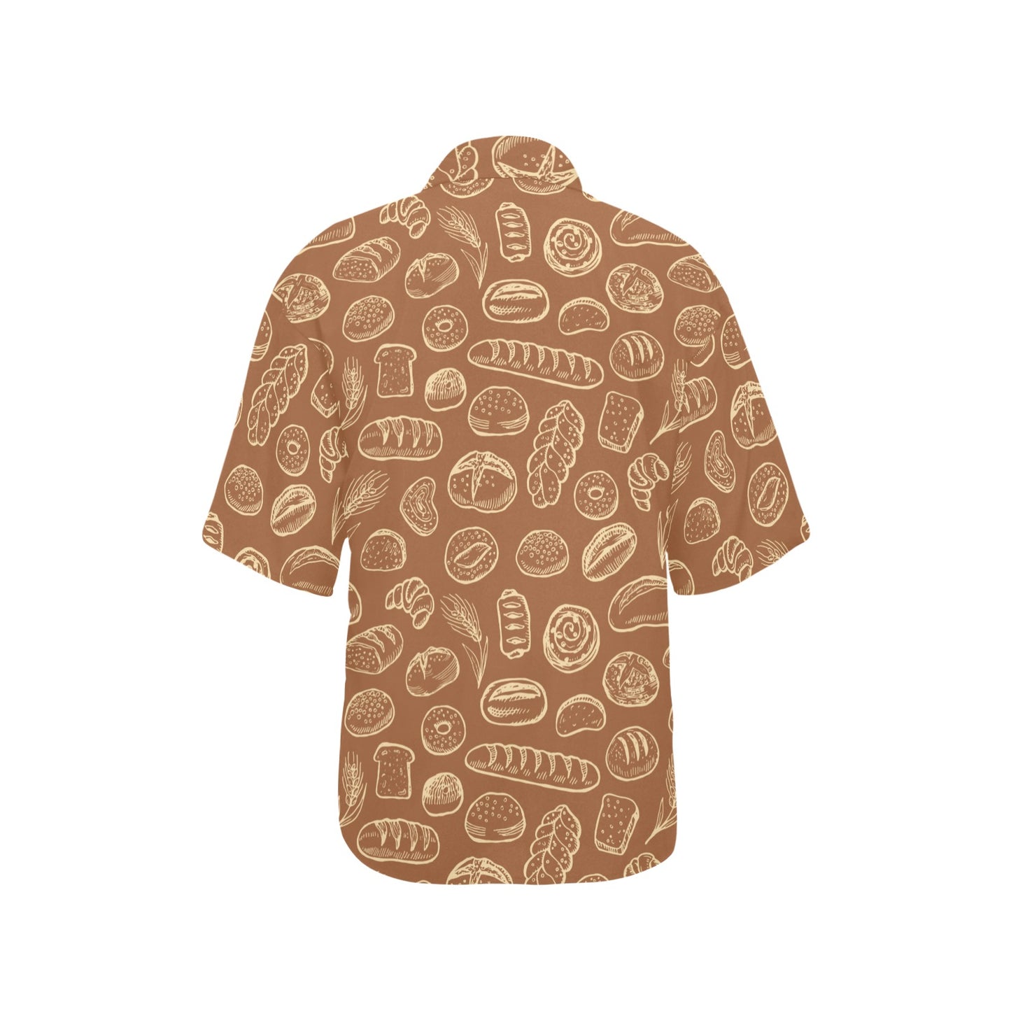 Bread Pattern Print Design 03 Women's Hawaiian Shirt