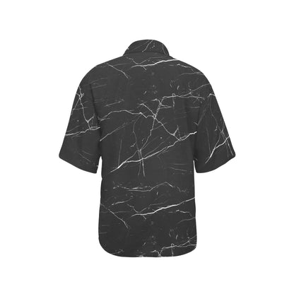 Marble Pattern Print Design 04 Women's Hawaiian Shirt