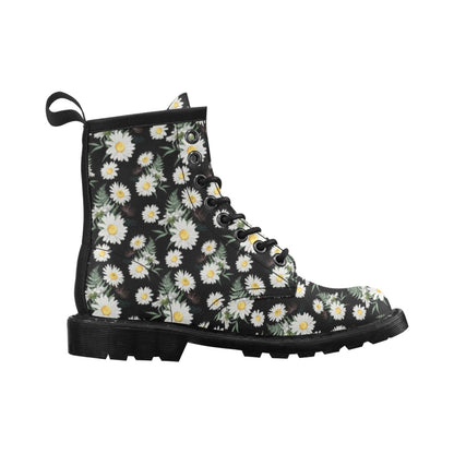 Daisy Pattern Print Design DS07 Women's Boots