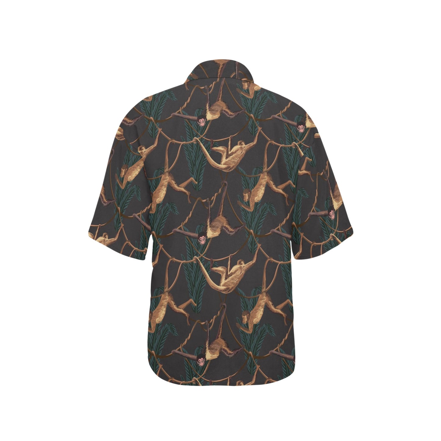 Monkey Pattern Print Design 02 Women's Hawaiian Shirt