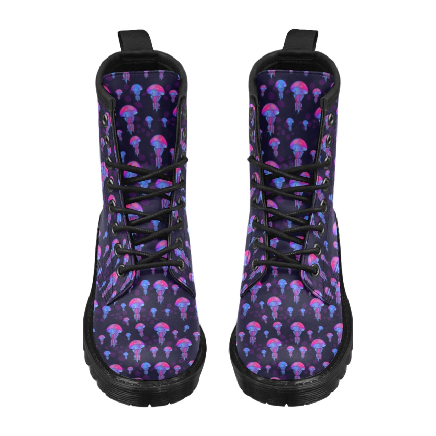 Jellyfish Neon Print Women's Boots