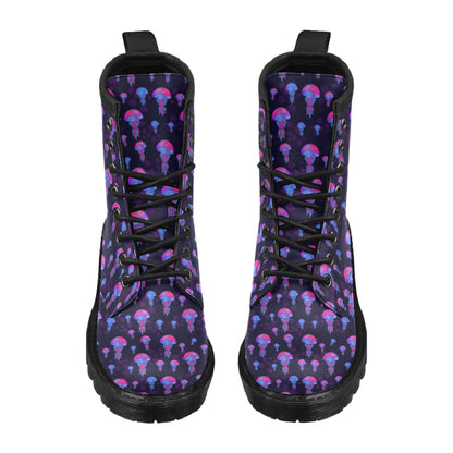 Jellyfish Neon Print Women's Boots