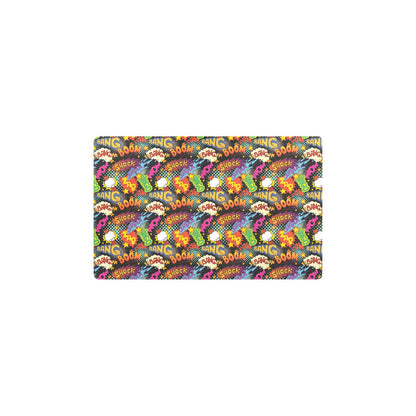Comic Book Pattern Print Design 01 Kitchen Mat