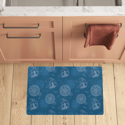 Nautical Pattern Print Design A04 Kitchen Mat