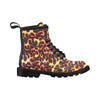 Flame Fire Themed Print Women's Boots