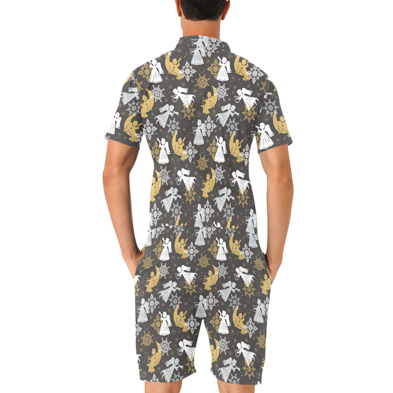 Angel Pattern Print Design 04 Men's Romper