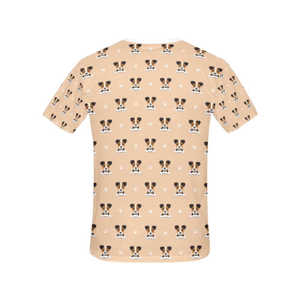 Russell Terriers Print Design LKS3011 Women's  T-shirt