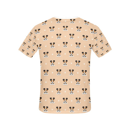 Russell Terriers Print Design LKS3011 Women's  T-shirt