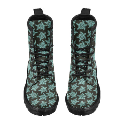 Sea Turtle Print Design LKS302 Women's Boots