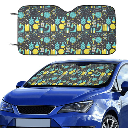 Science Print Design LKS301 Car front Windshield Sun Shade