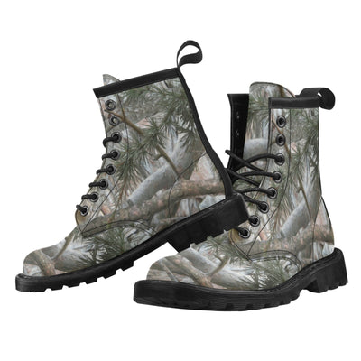 Camo Realistic Tree Forest Pattern Women's Boots