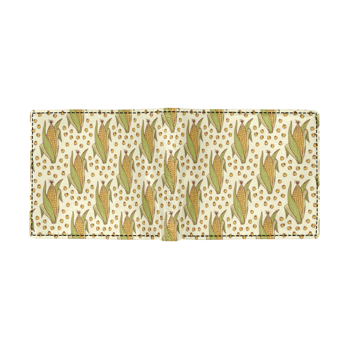 Corn Pattern Print Design 01 Men's ID Card Wallet