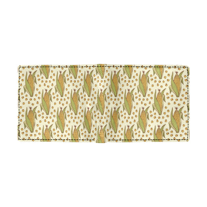 Corn Pattern Print Design 01 Men's ID Card Wallet
