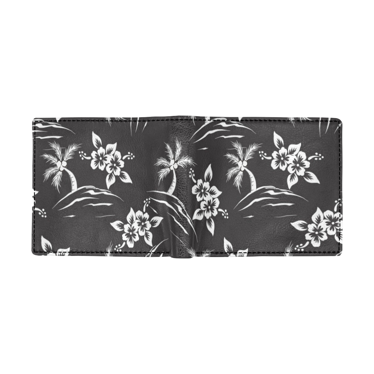 Palm Tree Pattern Print Design PT02 Men's ID Card Wallet