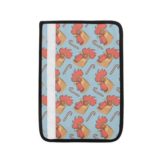 Rooster Pattern Print Design A05 Car Seat Belt Cover