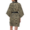 Cheetah Pattern Print Design 02 Women's Short Kimono