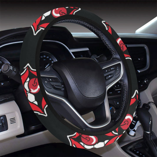 Cherry Pattern Print Design CH04 Steering Wheel Cover with Elastic Edge