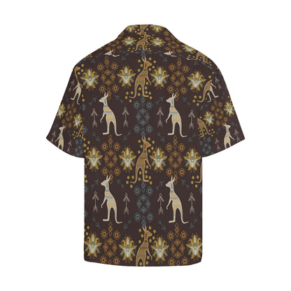 Kangaroos Pattern Print Design 03 Men's Hawaiian Shirt