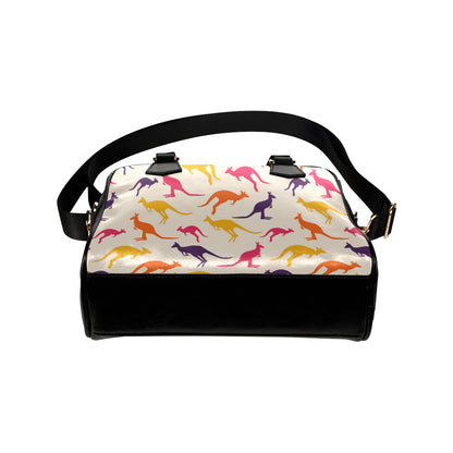 Kangaroos Pattern Print Design 01 Shoulder Handbag