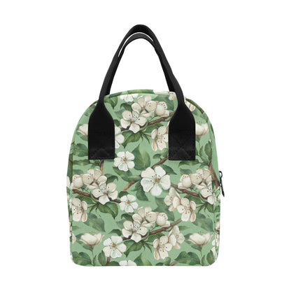 Apple blossom Pattern Print Design AB02 Insulated Lunch Bag