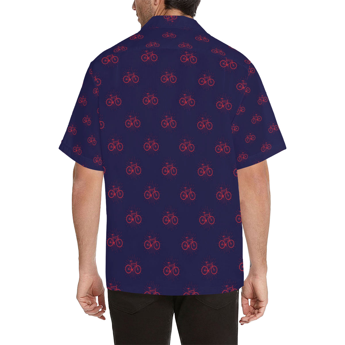 Bicycle Pattern Print Design 01 Men's Hawaiian Shirt