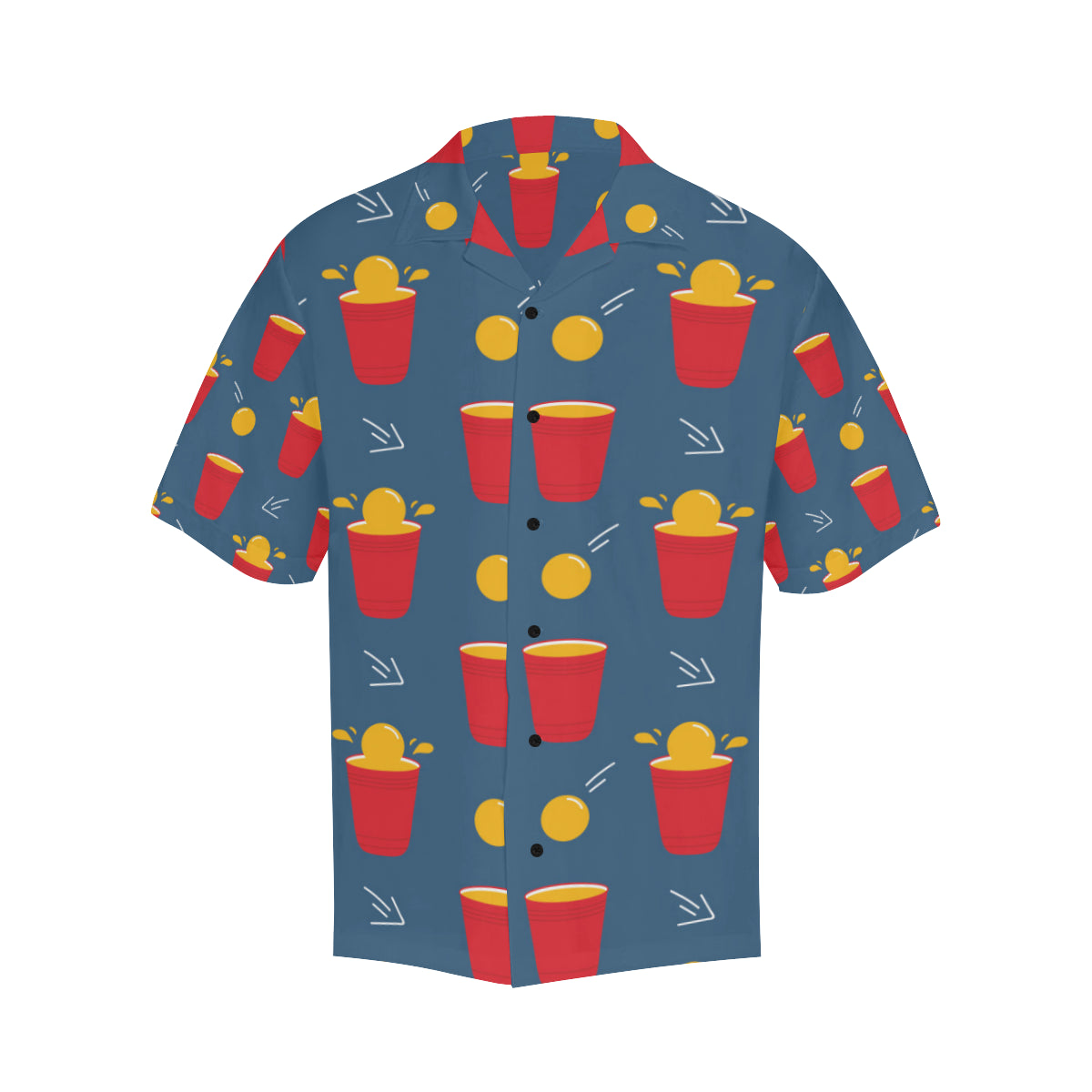 Beer Pong Pattern Print Design 02 Men's Hawaiian Shirt