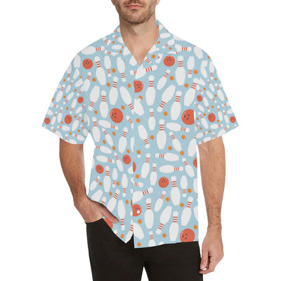 Bowling Pattern Print Design 09 Men's Hawaiian Shirt