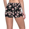 Tulip Pink Pattern Print Design TP02 Yoga Shorts