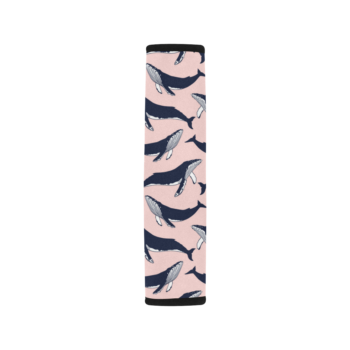 Humpback Whale Pattern Print Design 02 Car Seat Belt Cover