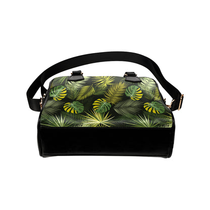 Palm Leaf Pattern Print Design A05 Shoulder Handbag
