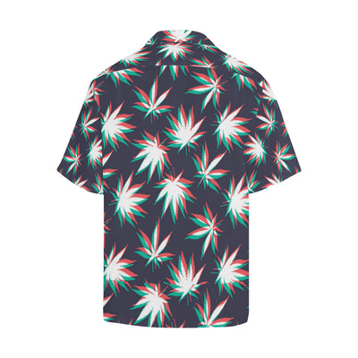 Pot Leaf Pattern Print Design A01 Men's Hawaiian Shirt