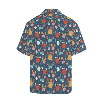 Crab Pattern Print Design 05 Men's Hawaiian Shirt