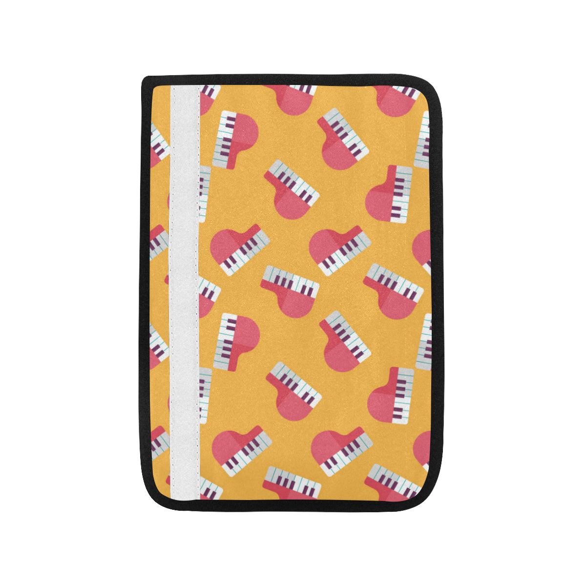 Piano Pattern Print Design 02 Car Seat Belt Cover