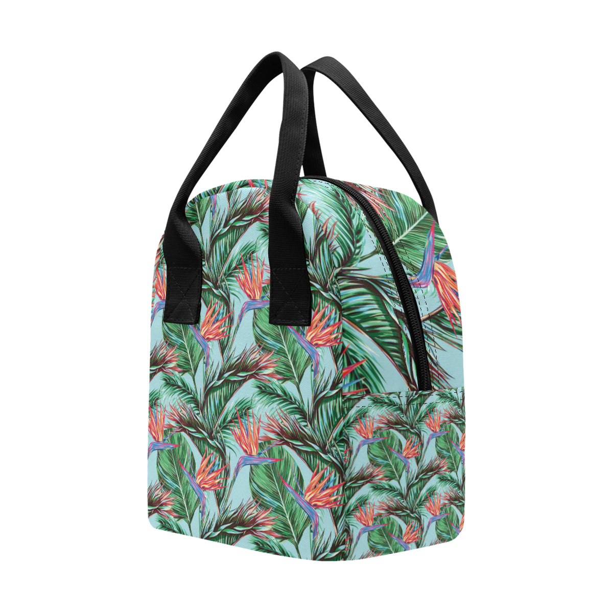 Bird Of Paradise Pattern Print Design BOP01 Insulated Lunch Bag
