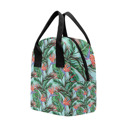 Bird Of Paradise Pattern Print Design BOP01 Insulated Lunch Bag