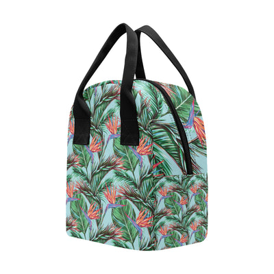 Bird Of Paradise Pattern Print Design BOP01 Insulated Lunch Bag