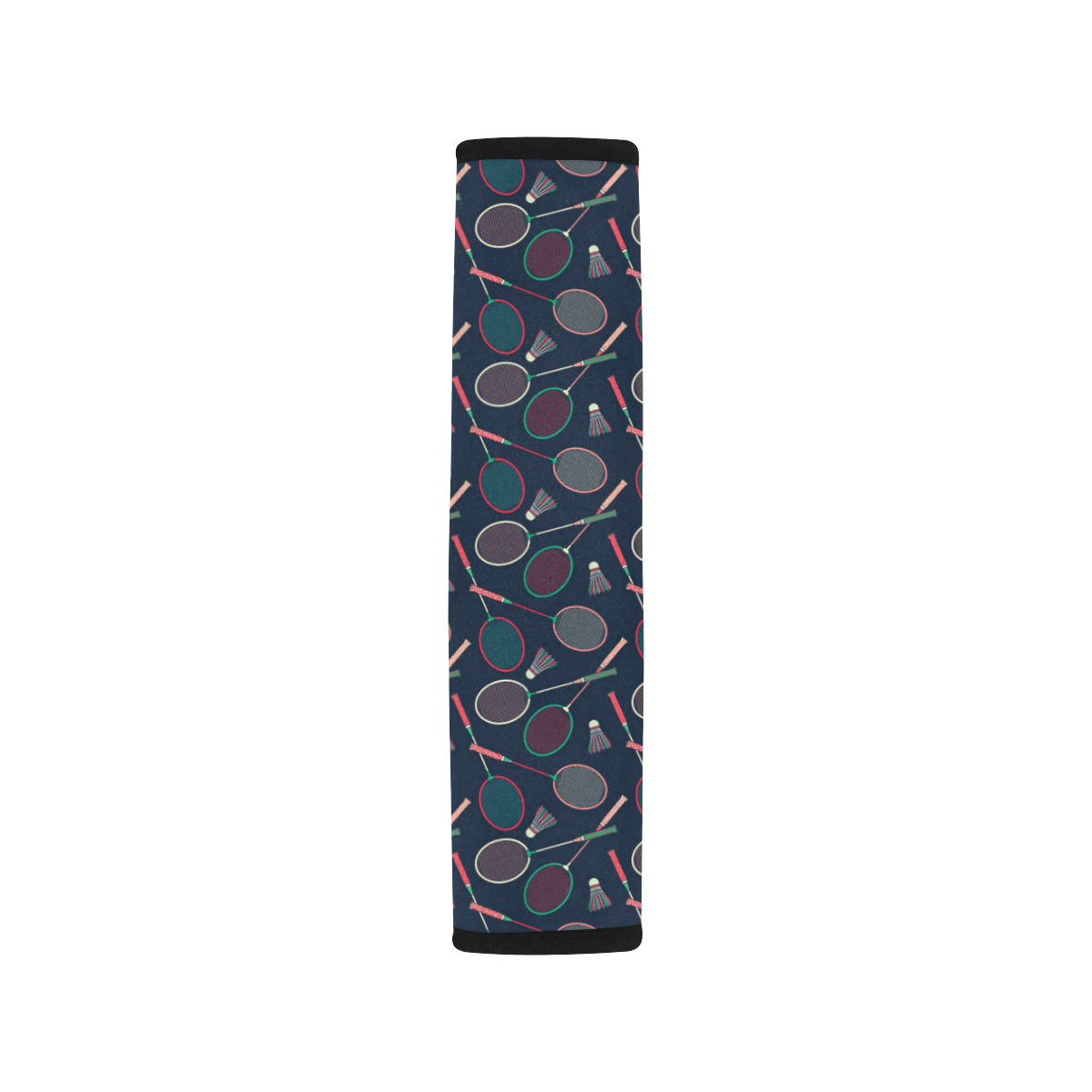 Badminton Pattern Print Design 03 Car Seat Belt Cover