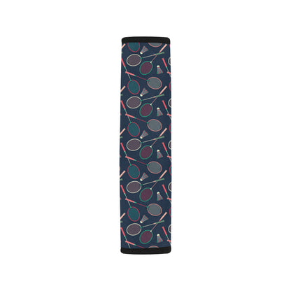 Badminton Pattern Print Design 03 Car Seat Belt Cover
