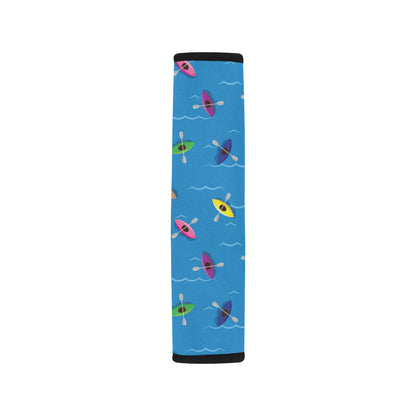 Kayak Pattern Print Design 03 Car Seat Belt Cover