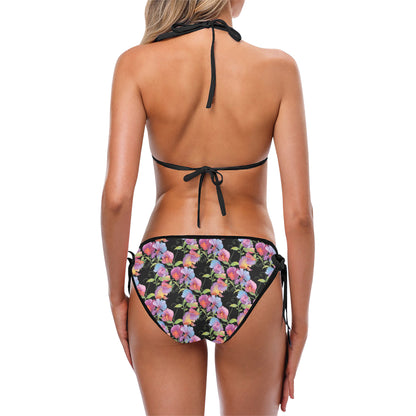 Peony Pattern Print Design PE012 Bikini