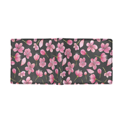 Apple blossom Pattern Print Design AB03 Men's ID Card Wallet