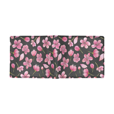 Apple blossom Pattern Print Design AB03 Men's ID Card Wallet